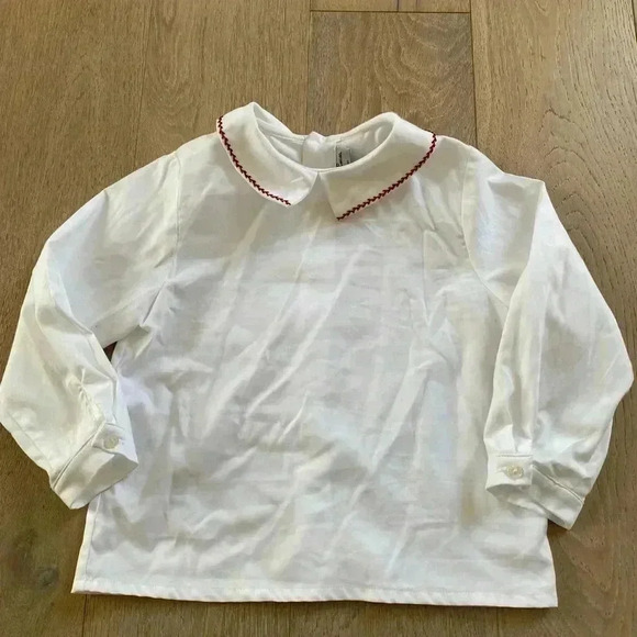 Sophie And Lucas Peter Pan Collar Shirt White Size 4T - Picture 1 of 5